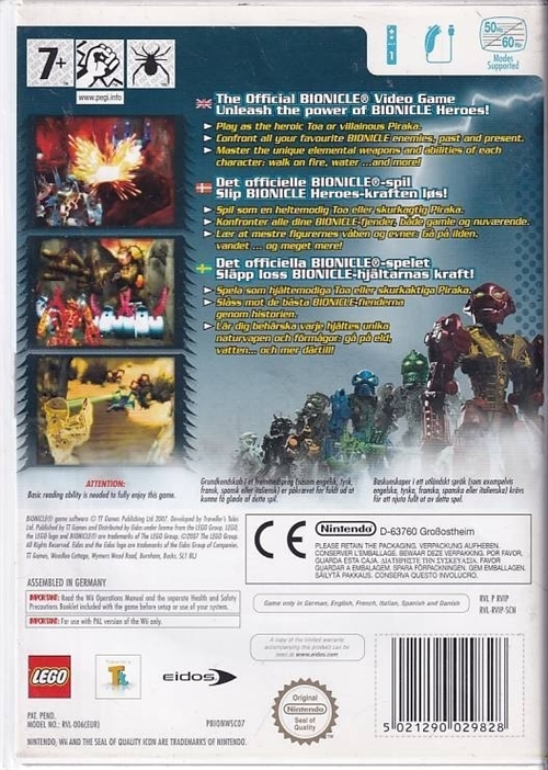 Bionicle Heroes - Nintendo Wii (B Grade) (Genbrug)